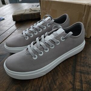 Allbirds Men's Canvas Piper Sneakers. Medium Grey. Size 9.5. New.